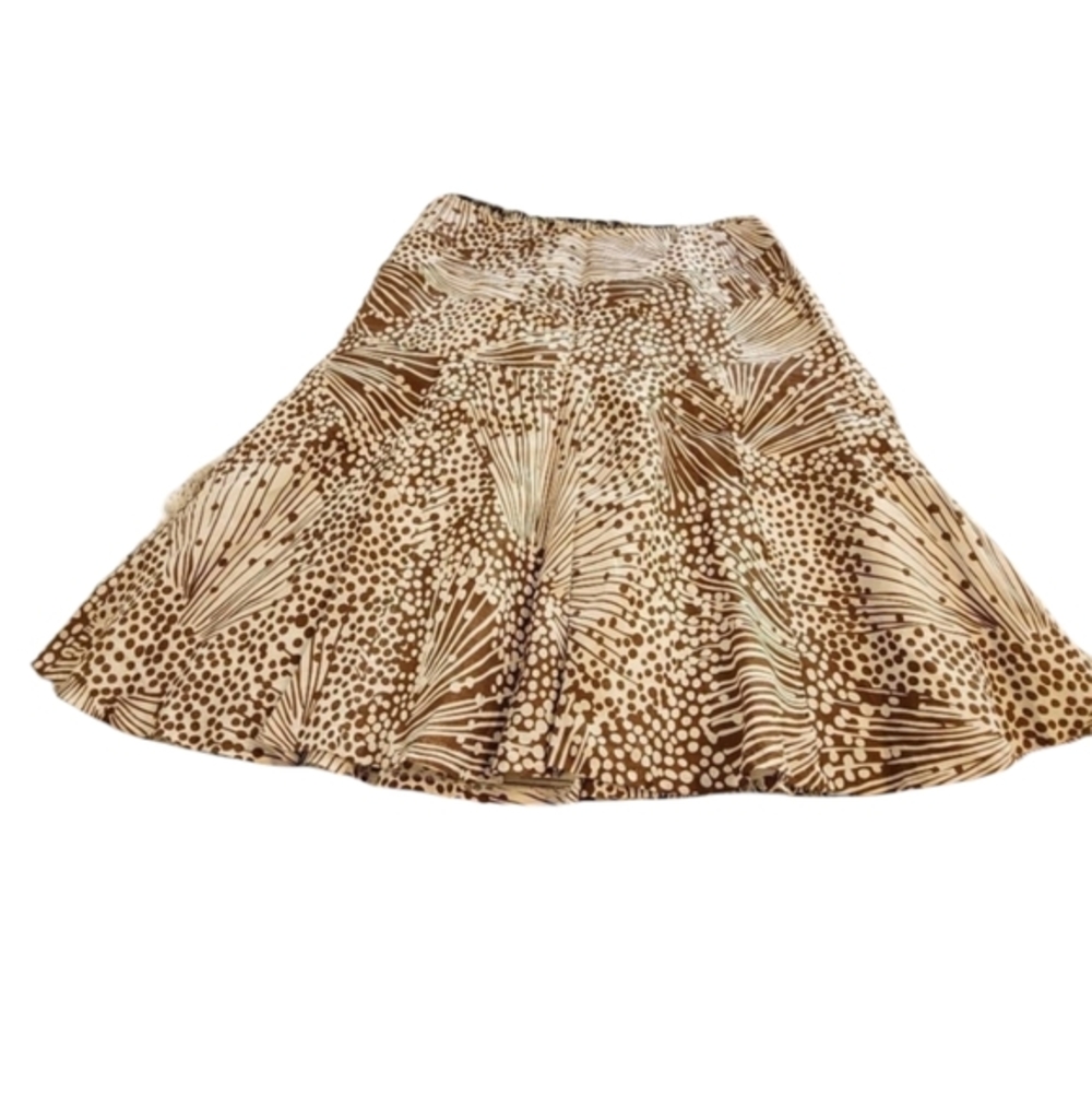 SUNNY Leigh 100% linen tulip a-line skirt plus‎ size 14